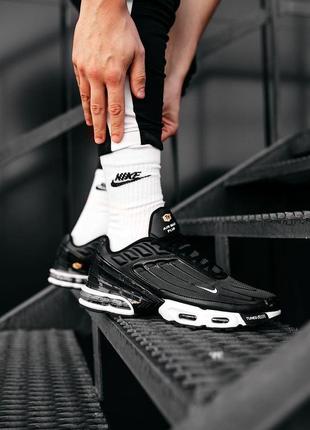 Чоловічі кросівки  nike air max tn plus 3 black white