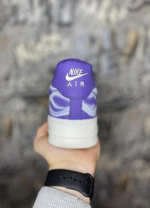 Мужские кроссовки  nike air force 1 qs purple skeleton halloween3 фото