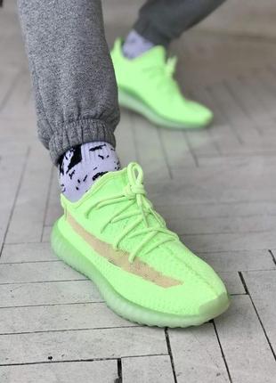 Мужские / женские кроссовки  adidas yeezy boost 350 v2 glow in the dark