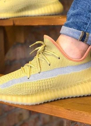 Чоловічі кросівки policy adidas yeezy boost 350 v2 marsh (рефлективна смужка)