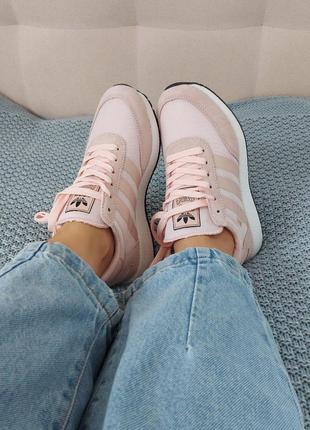 Чоловічі кросівки adidas iniki pink-beige1 фото