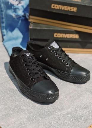 Кеды женские converse all star black конверс