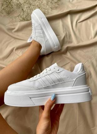 Женские кроссовки  adidas sneakers white10 фото