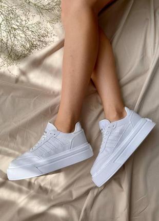 Женские кроссовки  adidas sneakers white6 фото