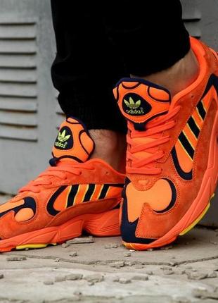 Мужские кроссовки   adidas yung 1 orange5 фото
