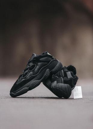 Мужские кроссовки  adidas yeezy boost 500 black v28 фото