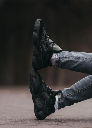 Мужские кроссовки  adidas yeezy boost 500 black v25 фото