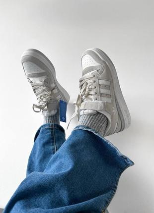 Чоловічі кросівки adidas forum low light grey v2