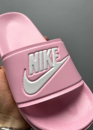 Шльопанці жіночі  nike slides pink5 фото