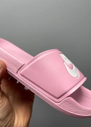 Шльопанці жіночі  nike slides pink8 фото