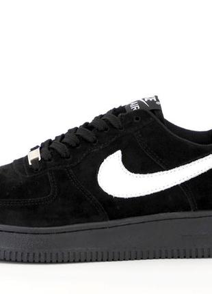 Мужские кроссовки  tre nike air force 1 low black white