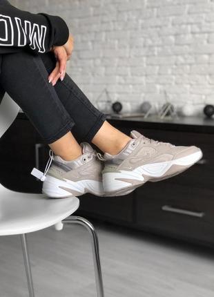 Женские кроссовки  nike m2k tekno dark beige