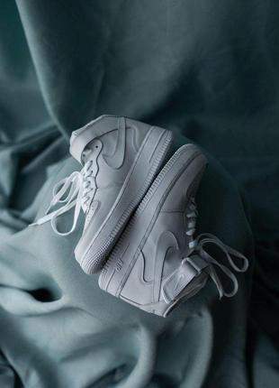 Мужские / женские кроссовки  nike air force 1 classic high white5 фото