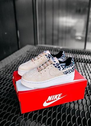 Женские кроссовки  nike air force 1 sage premium leopard10 фото