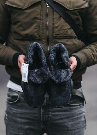 Мужские зимние кроссовки adidas yeezy boost 500 black9 фото