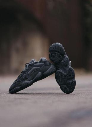 Мужские зимние кроссовки adidas yeezy boost 500 black6 фото