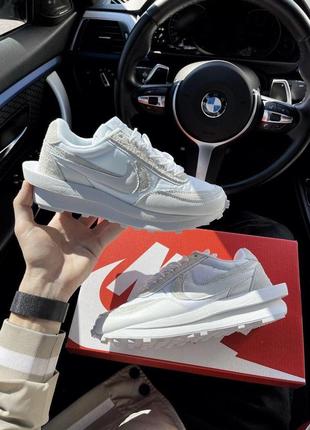 Жіночі кросівки nike sacai ld waffle white