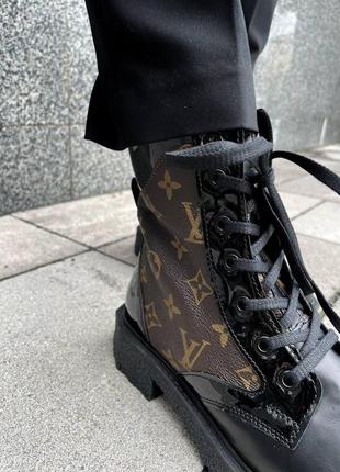 Louis vuitton boots black fur7 фото