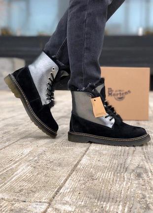 Женские ботинки dr. martens 1460 vetements suede зимние3 фото