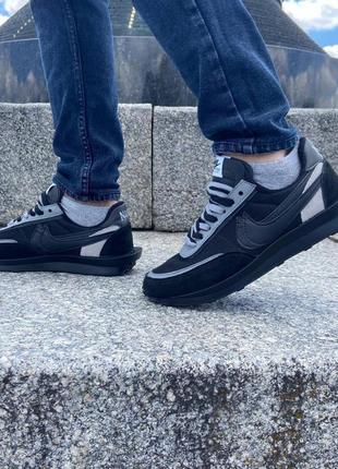 Чоловічі кросівки nike ld waffle sacai black