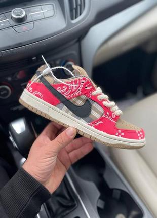 Жіночі кросівки nike sb dunk low red black red black