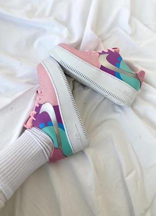 Жіночі кросівки nike air force 1 sage pink white9 фото