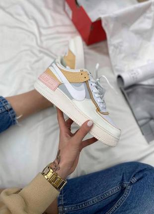 Женские кроссовки  nike air force 1 shadow spruse aura pink