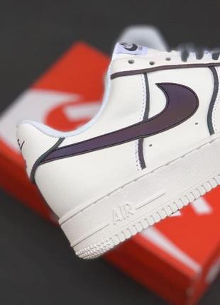 Женские кроссовки  nike air force 1 white black 36 фото