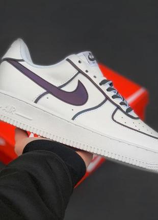 Женские кроссовки  nike air force 1 white black 3