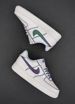 Женские кроссовки  nike air force 1 white black 37 фото