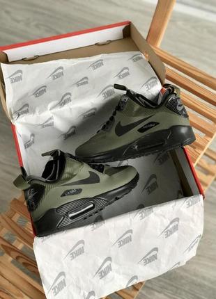 Женские кроссовки  nike air max 90 green black v21 фото