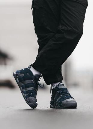 Мужские кроссовки  nike air more uptempo blue4 фото