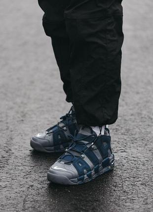 Мужские кроссовки  nike air more uptempo blue6 фото