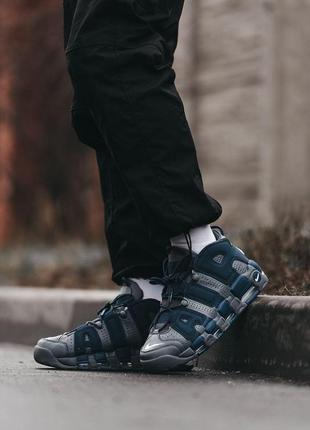 Мужские кроссовки  nike air more uptempo blue7 фото