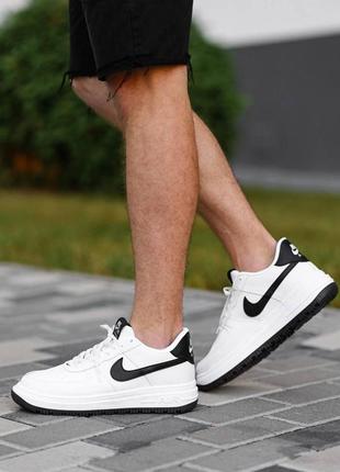 Мужские кроссовки  nike air force 1 white black v23 фото