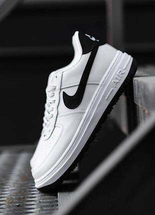 Мужские кроссовки  nike air force 1 white black v22 фото