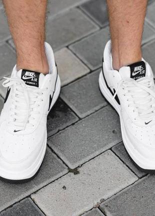 Мужские кроссовки  nike air force 1 white black v26 фото