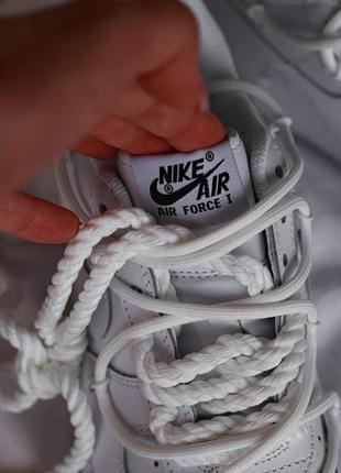 Чоловічі кросівки nike air force 1 custom white8 фото