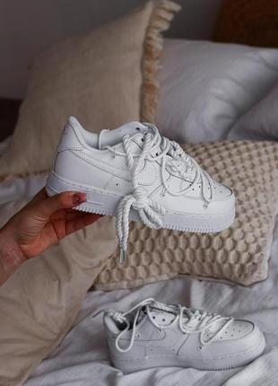 Мужские кроссовки  nike air force 1 custom white