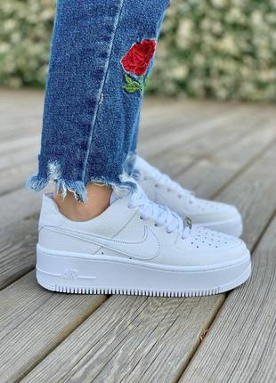 Жіночі кросівки nike air force 1 white sage