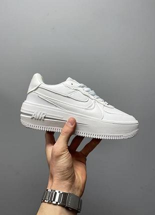 Жіночі кросівки nike air force 1 plt.af.orm full white