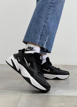 Женские кроссовки  nike m2k tekno black white