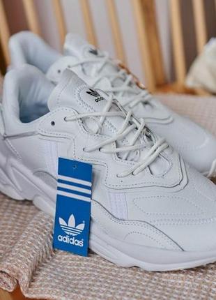 Мужские и женские кроссовки  adidas ozweego adiprene white5 фото