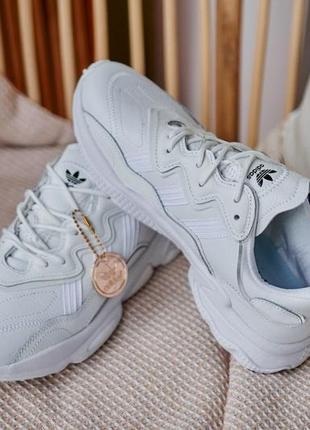 Мужские и женские кроссовки  adidas ozweego adiprene white6 фото