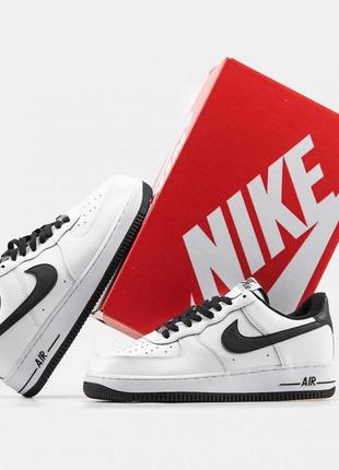 Мужские кроссовки  nike air force 1 black white v3