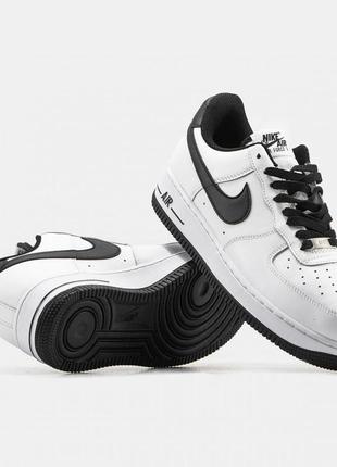 Мужские кроссовки  nike air force 1 black white v38 фото