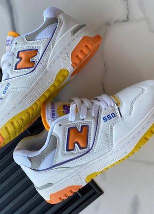 Женские кроссовки  new balance 550 vibrante orange