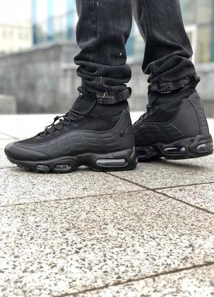 Мужские кроссовки  nike air max 95 sneakerboot black8 фото