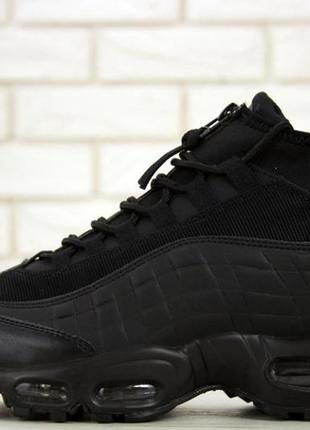 Мужские кроссовки  nike air max 95 sneakerboot black7 фото