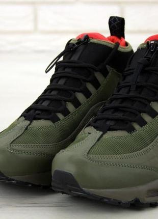 Мужские кроссовки  nike air max 95 sneakerboot green6 фото